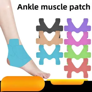 Ankle special pre-slitting muscle internal effect sticker elastic sports ankle stretch rebound muscle sticker ankle sports bandage