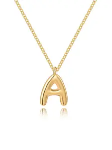 Personalized Bubble Initial Pendant Necklace for Women, Metal Chain, Charming Necklace for Girlfriend Gift, Stylish Everyday Jewelry, Jewelry Gifts, 26 Letter Custom Options, Birthday Gift Jewelry, Personalized Necklaces