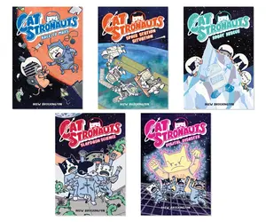 Catstronauts 5-Book Complete Bundle Set - Drew Brockington Space Adventure - Paperback