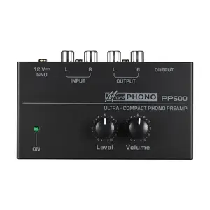 Lmbgm Pp500 Phono Preamp Amplifier, Turntable Preamplifier, High-Fidelity Audio Enhancer, Ideal for Vinyl Record Players