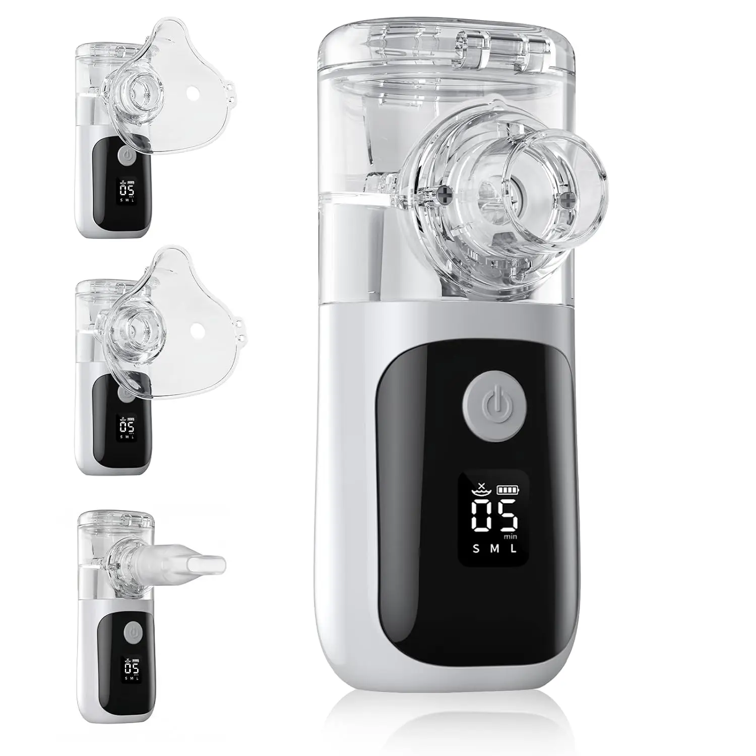 Nebulizer Machine for Adults and Kids, Portable Handheld Mesh Inhaler Ultra-Quiet Rechargeable with Auto-Clean, Fast Mist, Compact Travel Size for Home, Travel and Daily Use