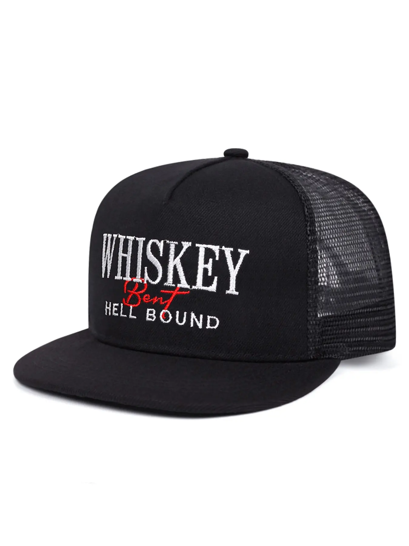 2026 New Personalized Baseball Hat, Embroidered Baseball Caps, Trucker Hat, WHISKEY Embroidered Hip Hop Hat, Outdoor Sports Sunshade Hat, Breathable Mesh Hat, Embroidered Hat, Embroidery Hat