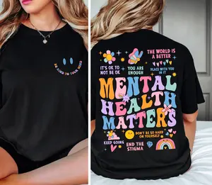 Mental Health Matters Shirt, Women Inspirational Shirt, Mental Health Shirt, Anxiety Shirt, Recreational Therapy Women Tee