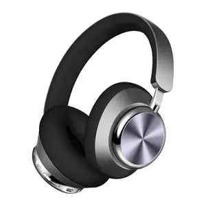 Wentronic Y03 Bluetooth Headphones Wireless Active Noise Cancelling Over Ear Headphones 48 Hours Playtime High Sound Quality 6 EQ Music Mode Headphones with Soft Ear Cushion - Grey