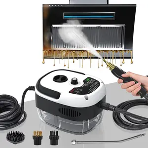 2500W High Handheld Steam Cleaner, High-speed Pressure & Temperature Steam Cleaner with 3 Brush Heads, Used for Kitchen Furniture, Bathroom Car
