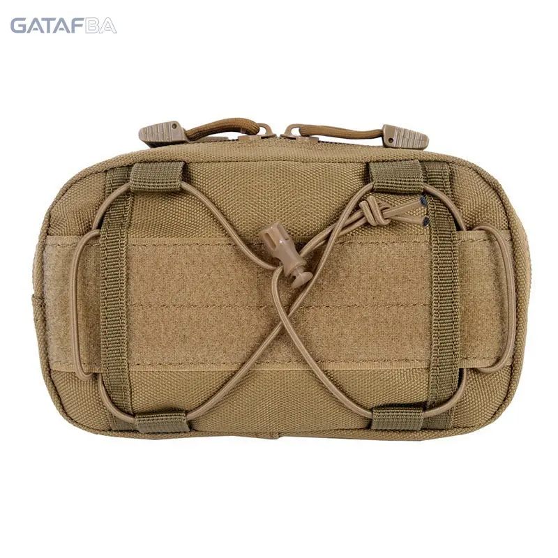 Patterned Multi-Function Tactical Camo Waist Pack with Molle System - 600D Waterproof Cloth Durable Bag for Outdoor Hiking, Camping
