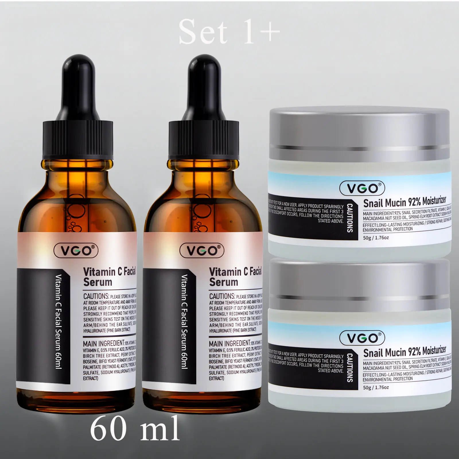 VGO Concentrated Hydrating Vitamin Serum with 4% Tranexamic Acid & 5% Niacinamide - Korean Hyperpigmentation Treatment for Dark Spots, Melasma, Uneven Tone, Dry Sensitive Skin, Lightweight Glow Serum, 1.01 fl oz