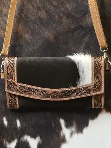 Sable Crest Crossbody Clutch