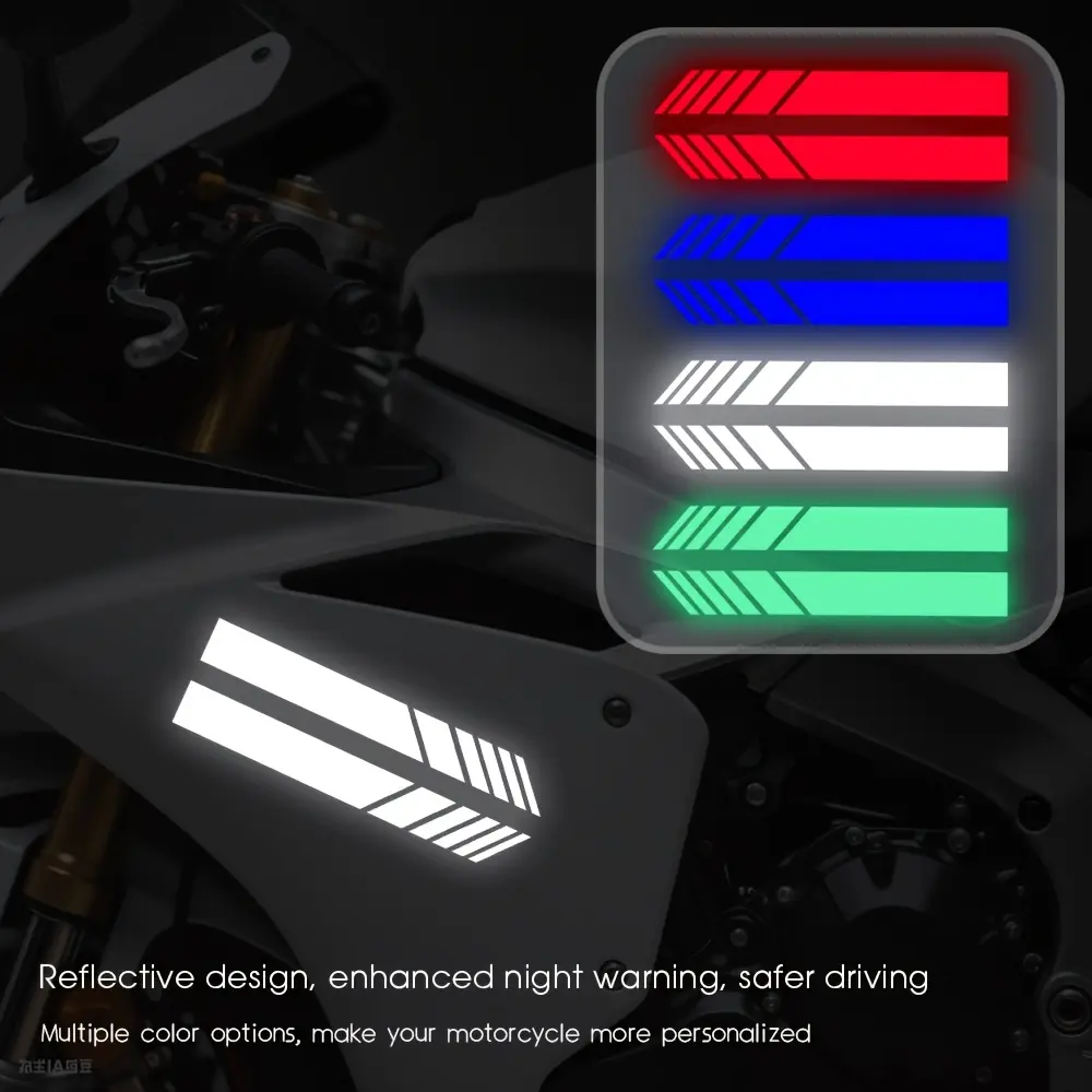 2 Motorcycle Luminous Stickers Waterproof Vinyl Stickers Suitable for Yamaha Tracer 9 GT BMW Honda Motorcycle Decoration Accessories