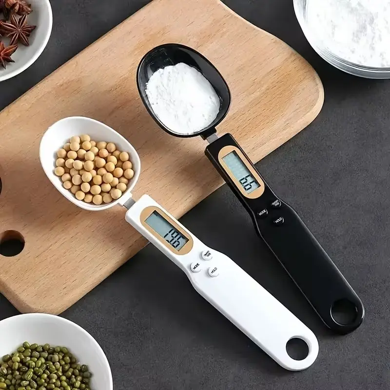 Digital Kitchen Scale Spoon, Precise Measurement, 0.1g to 500g High Accuracy, LCD Display, Compact Portable, Ideal for Cooking Baking Portion Control, Kitchen Measuring Utensils, Kitchen Gadgets