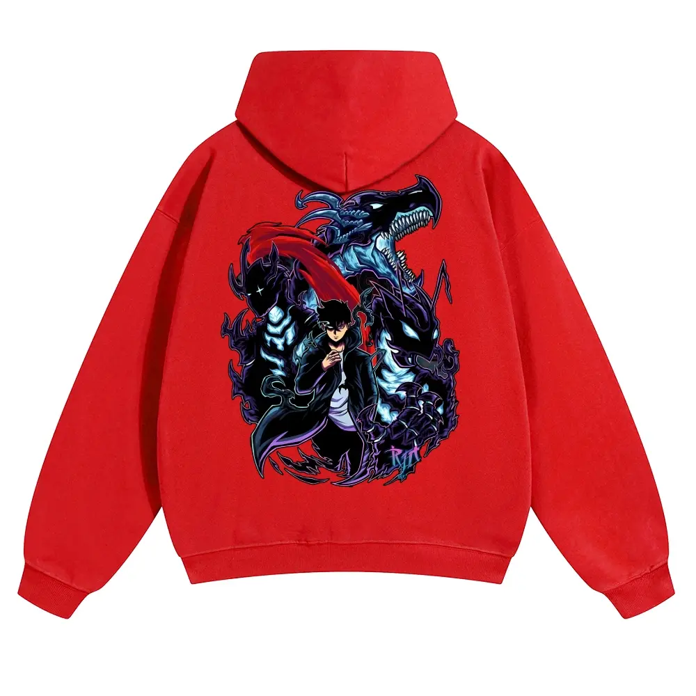 Solo Leveling Unisex FallFreshness outfits men streetwear 80s 90s graphic tees cotton Anime funny 300G Hoodies men gifts