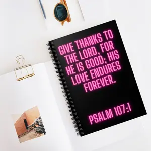 Prayer Notebook - Ruled Line, Spiral Journal, Christian Gift, Inspirational Diary, Faith-based Notepad