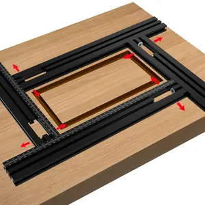 Woodworking Trimming Machine Milling Groove Engraving Guide Rail, Multi-functional Adjustable Backing Auxiliary Guide Bracket, Woodworking Tool, Hardware