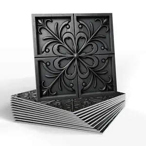 2D Metal Texture Peel & Stick Tile Decals, Waterproof & Oil-resistant Wall Art, Decorative Wall Sticker for Kitchen, Bathroom, Living Room, Home Decor Backsplash Stickers, Self Adhesive Tiles