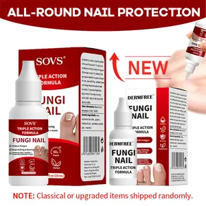 【New Year Picks】DERMFREE Toenail Fungus Treatment Extra Strength, Antifungal Solution for Toenail or Fingernail, Triple Action Formula for Remove Fungal, Repair Damaged Nails
