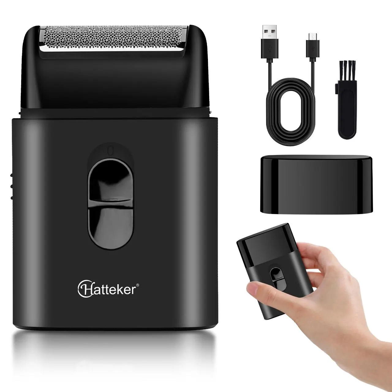 Portable Electric Hair Trimmer, 1 Box USB Rechargeable Beard Trimmer, Beard & Mustache Shaver, Great for Men Stylists Barber Barbershop Salon Home Use, Wireless Hair Trimmer, High Quality Trimmer, Battery Powered Trimmer