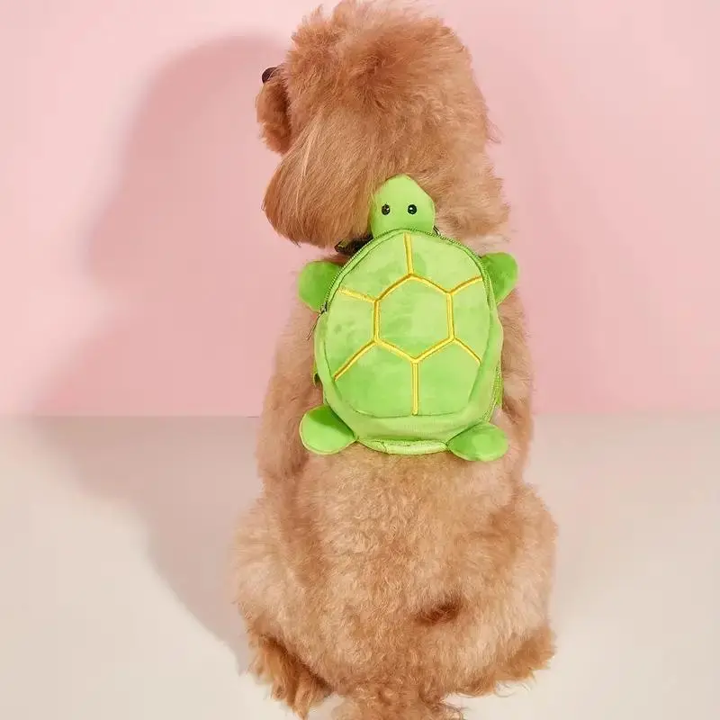 Cute Turtle Design Backpack for Carrying Pets Stuff & Snacks, Lovely Dogs Backpack for Outing Hiking Travelling, Pet Going Out Traction Chest Back Bags, Outdoor Animal Carrier, Puppy Carrier