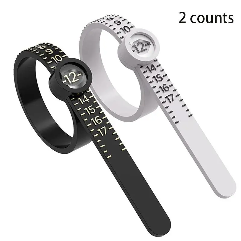 Ring Measuring Kit with Precision, Accuracy, Ease of Use, Magnifying Glass, Ring Measuring Tape, Ring Measuring Tool for Measuring Engagement Rings, Wedding Rings, Jewellery, Jewelry, Bridal Women
