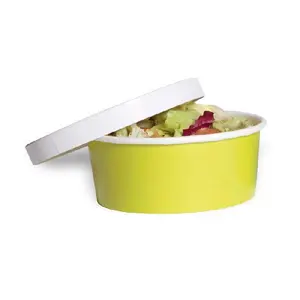 212 MAIN 24oz Grease-Proof Microwave-Safe Round Green To-Go Snack Box Container, Pet Feeding Food Storage Container (PacknWood 210PC750V, 360 Pieces)