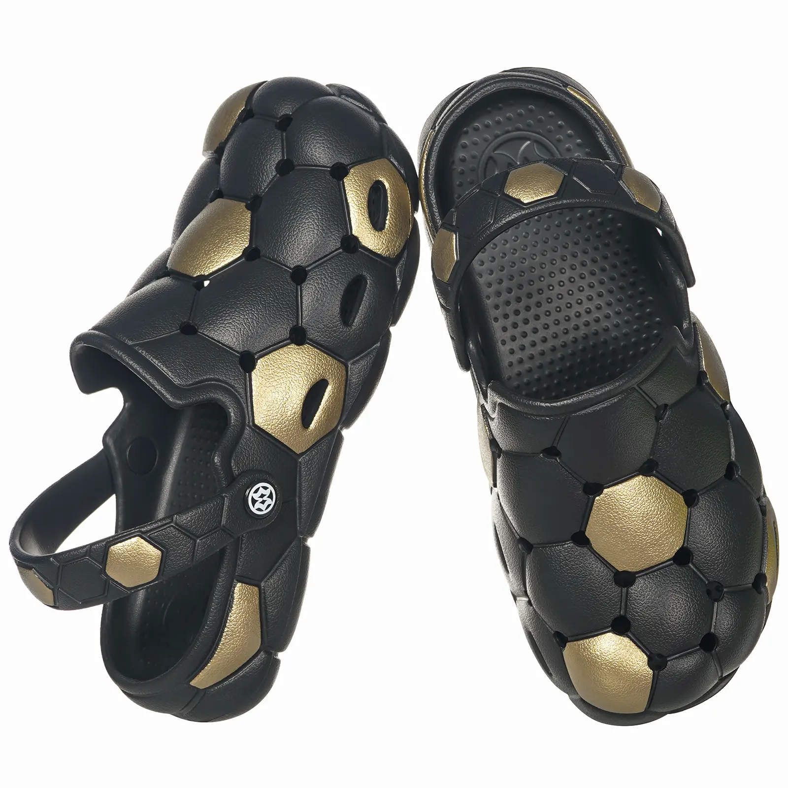 KUKTO Unisex Soccer Ball Clogs, Lightweight EVA Slip-On Slides, Water-Resistant Non-Slip Garden Shoes for Beach & Summer, Shoe, Walking Shoes