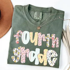 Comfort Colors® Fourth Grade Teacher Shirt,  Teacher Shirt, 4th Grade Teacher Shirt, Fourth Grade Shirts, Teacher Appreciation