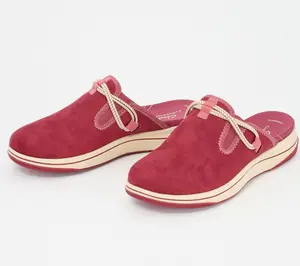 Clarks Cloudsteppers Slip-On Clog-Breeze Port, Size 5-1/2 Medium, Burgundy
