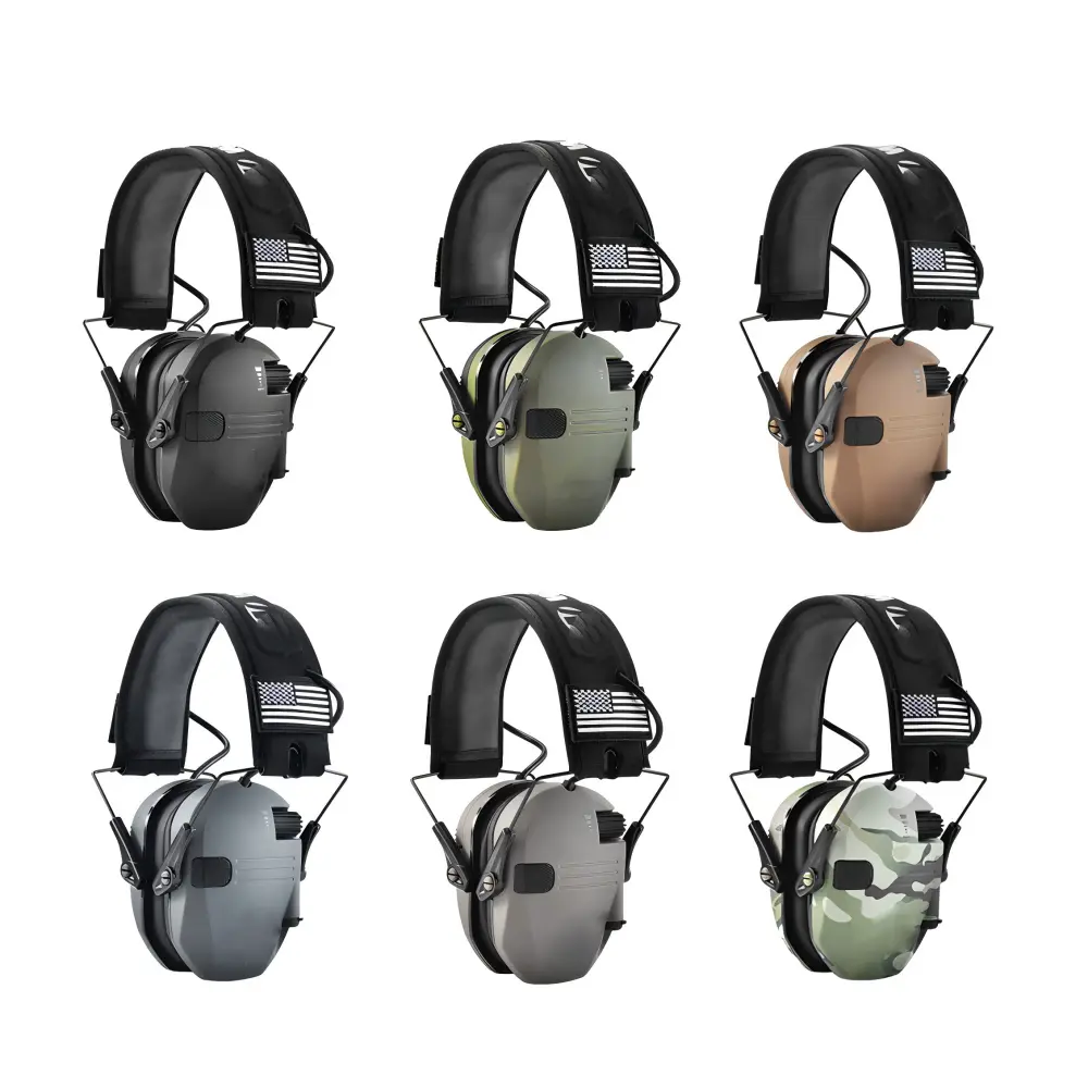 Over-Ear Adjustable Wired Tactical Ear Protectors - High-Quality Sound Noise Cancelling Headset, Work Safety Equipment for Shooting Users, 1-Piece Tactical Gear