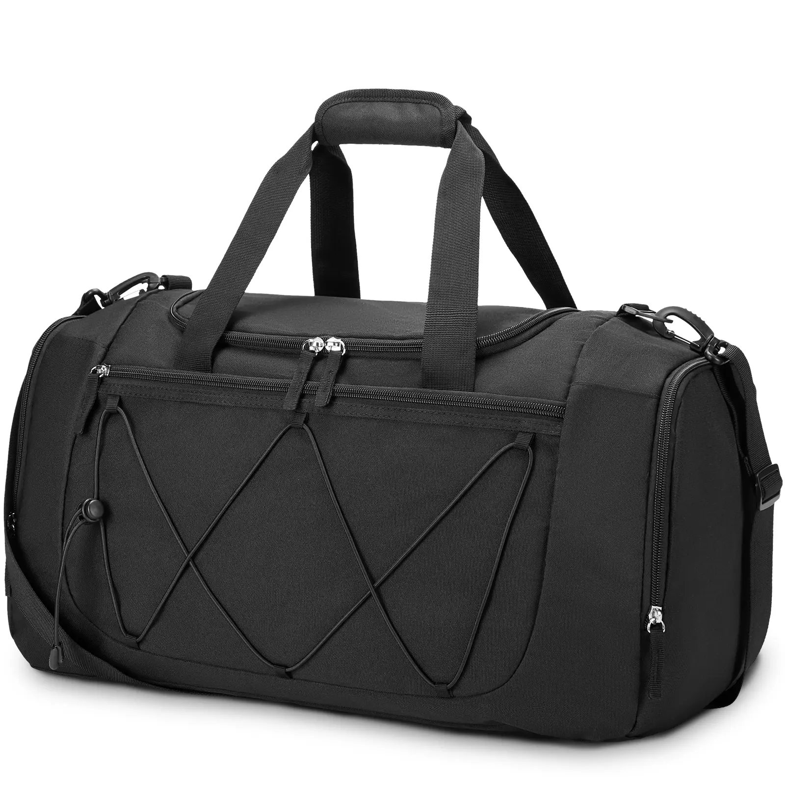 Vorspack 21 Inches Gym Bag for Men, Duffel Bag with Shoe Compartment | 41L Large Duffle Bag, 7 Storage Pockets, Adjustable Strap, Lightweight & Water Resistant, for Gym, Sports, Travel, Weekender