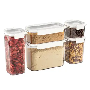 Bentgo Pantry Dry Food Storage Containers - 10 Piece Set, Airtight Lids, Stackable, Kitchen Organization - Modern Aesthetic