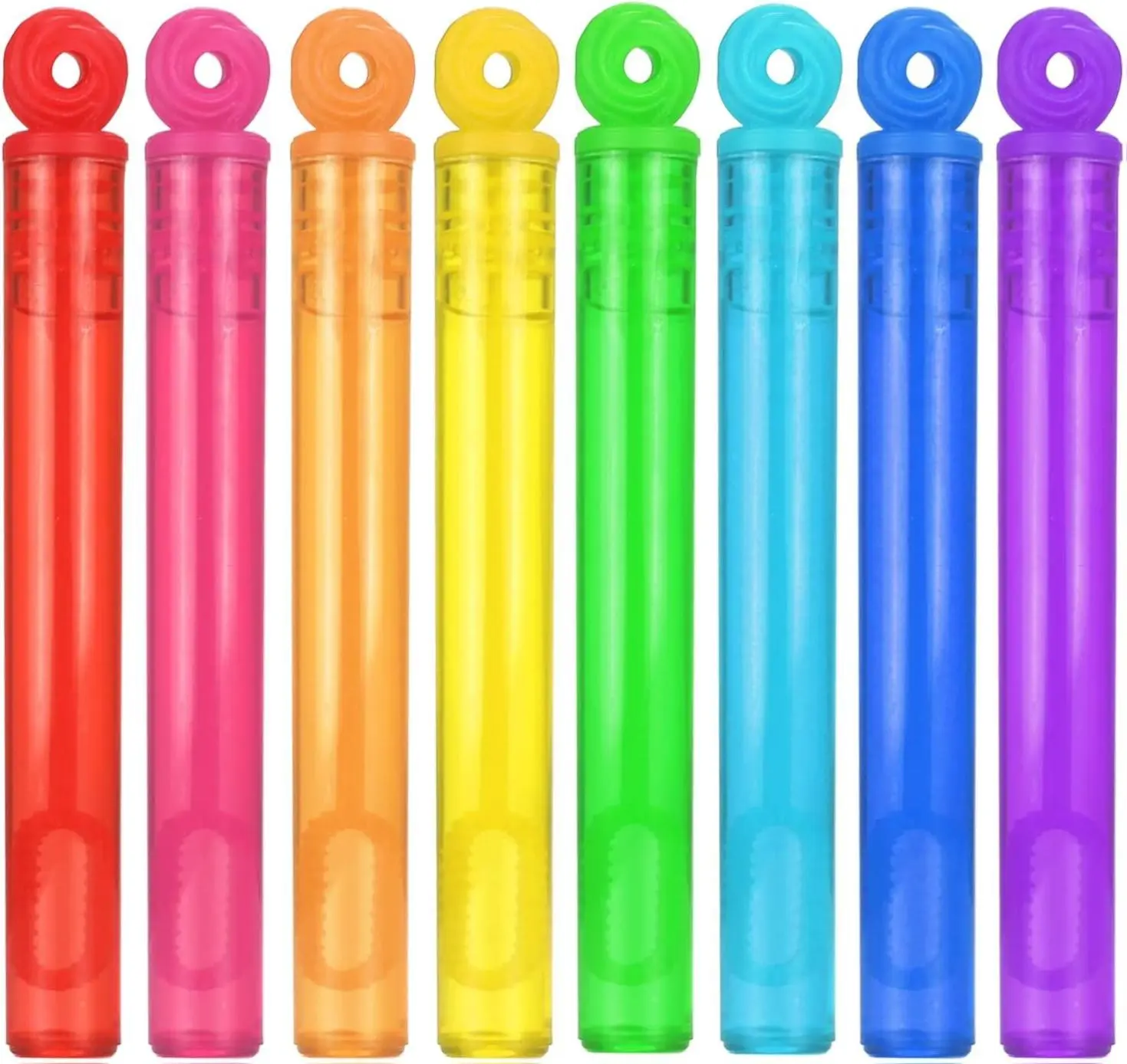 32-Piece Colorful Plastic Mini Bubble Sticks Set - 3 Years and Up Kids' Toy for Pool Activities, Party Favors with Long-Lasting Magical Touch Bubbles, Mini Bubble Wand