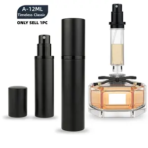 1 Count Refillable Aluminium Perfume Bottle Atomizer, Daily Pocket Perfume Dispenser, Scent Pump Case, Leakproof Portable Perfume Sprayer for Women and Men
