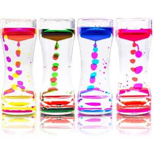( 1 Piece )  Liquid Motion Bubbler for Sensory Play, Fidget Toy, Children Activity, Desk Top, Assorted Colors