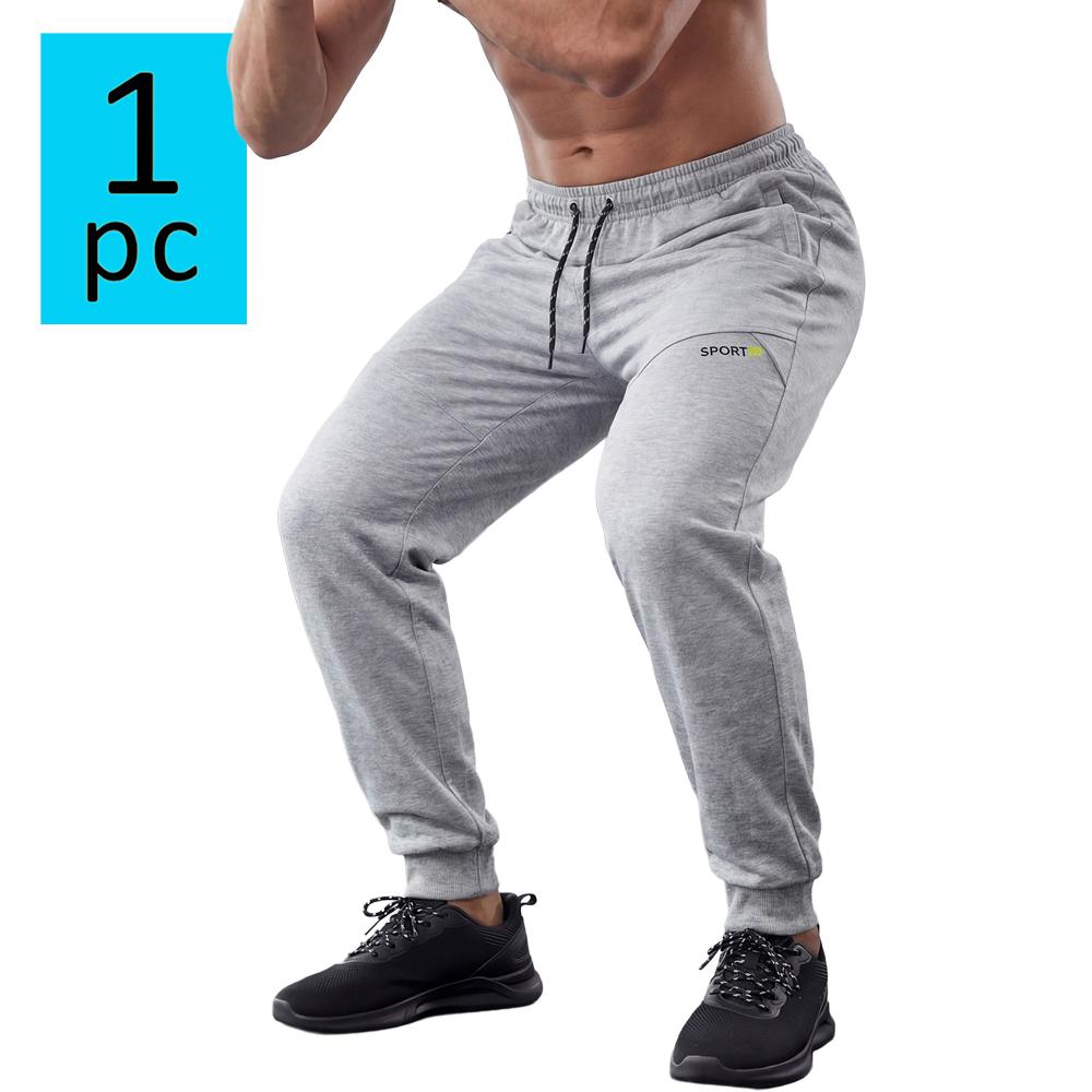 Men’s sports casual pants for all seasons—thin outdoor fitness jogging pants, versatile solid-color tapered long pants suitable for everyday wear in spring and summer.