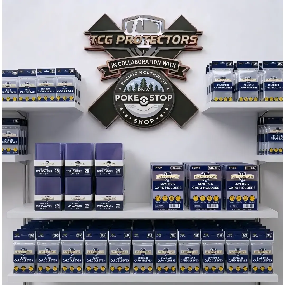 TCG Protector X PNW Pokestop Shop Collab Pro Grade Premium Deck Accessories and Protectors for TCG Enthusiasts