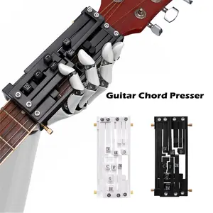 Guitar Aid Chords Trainer(Black or White), Guitar Chord Presser, Guitar Assisted Tool Learning System with Guitar Chart Teaching Practice Perfect Beginner Gift for Music Enthusiasts Musical Instrument Accessories