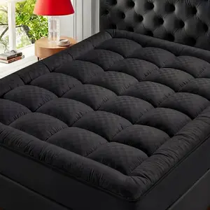 Extra Thick 1000 GSM Mattress Topper, Overfilled Down Alternative Plush Mattress Pad, Cooling & Breathable, Deep Pocket Fits 8–21 Inch Mattresses