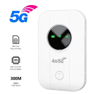 5G/4G LTE WiFi Mobile Hotspot, Portable WiFi,300Mbps High Speed, Connect 10+ Devices, Wireless WiFi Router Device for Home/RV/Travel/Outdoor Use, Portable WiFi Hotspot