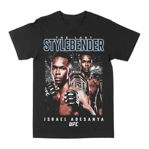 Israel Adesanya Graphic Tee 90s Unisex Streetwear adult and Youth Tee - Retro Vibe, Bold Style
