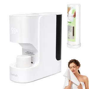 LiveFull CL01 Smart Hot Face Towel Warmer Machine, 5-Second Fast Heating, 55°C Heating System, Auto Dispensing Design, Includes 20 PCS Compressed Towels, Luxury Home Spa