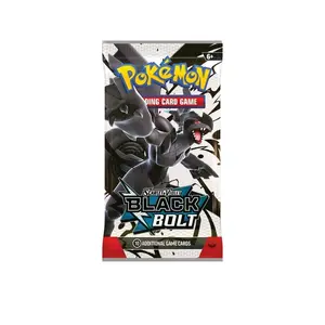 Pokémon English Edition Black Bolt Sealed TCG Packs – Authentic Collectible Cards for Collectors, Including 10 Extra Cards for Deck Building