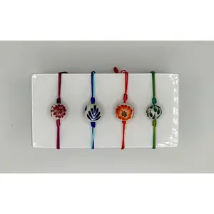 Coastal Braid Beaded Jewelry Bracelet