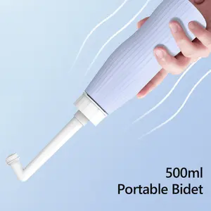 1pc portable bidet of 500ml, travel bidet, 14-hole retractable tube nozzle, handheld peri bottle, suitable for hygiene cleaning and travel use