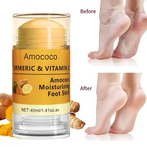 40g Rozino Vitamin C & Turmeric Hand and Foot Care Cream Stick - Deep Moisturizing for Extremely Dry Skin, Soothing Relief, Hypoallergenic, Ethically