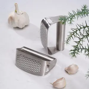 Stainless Steel Garlic Crusher