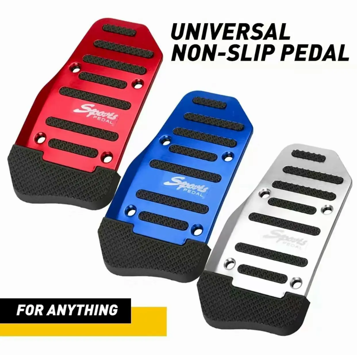 Alloy Anti-Slip Car Pedal Set (2pcs) - Durable Brake, Accelerator, Clutch Replacement for SUV, ATV Automatic Vehicles, Ergonomic Shift Knob Pedals & Gear Sticks Accessory