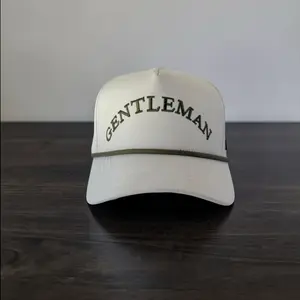 Men's Performance Hat | White | Laser-Perforated Rope Cap