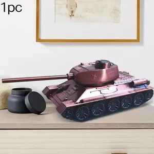 Tank Model Decorative Piece, Home Décor Item, Toy, Military Track Tank Desktop Decoration, Single Piece