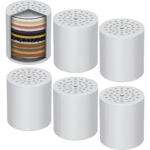4 Pack Shower Filter Replacement Cartridge, 20 Stage Shower Filter Head for Hard Water, Universally Compatible With Any Similar Design, High Output Hard Water Filter Replacement Cartridge