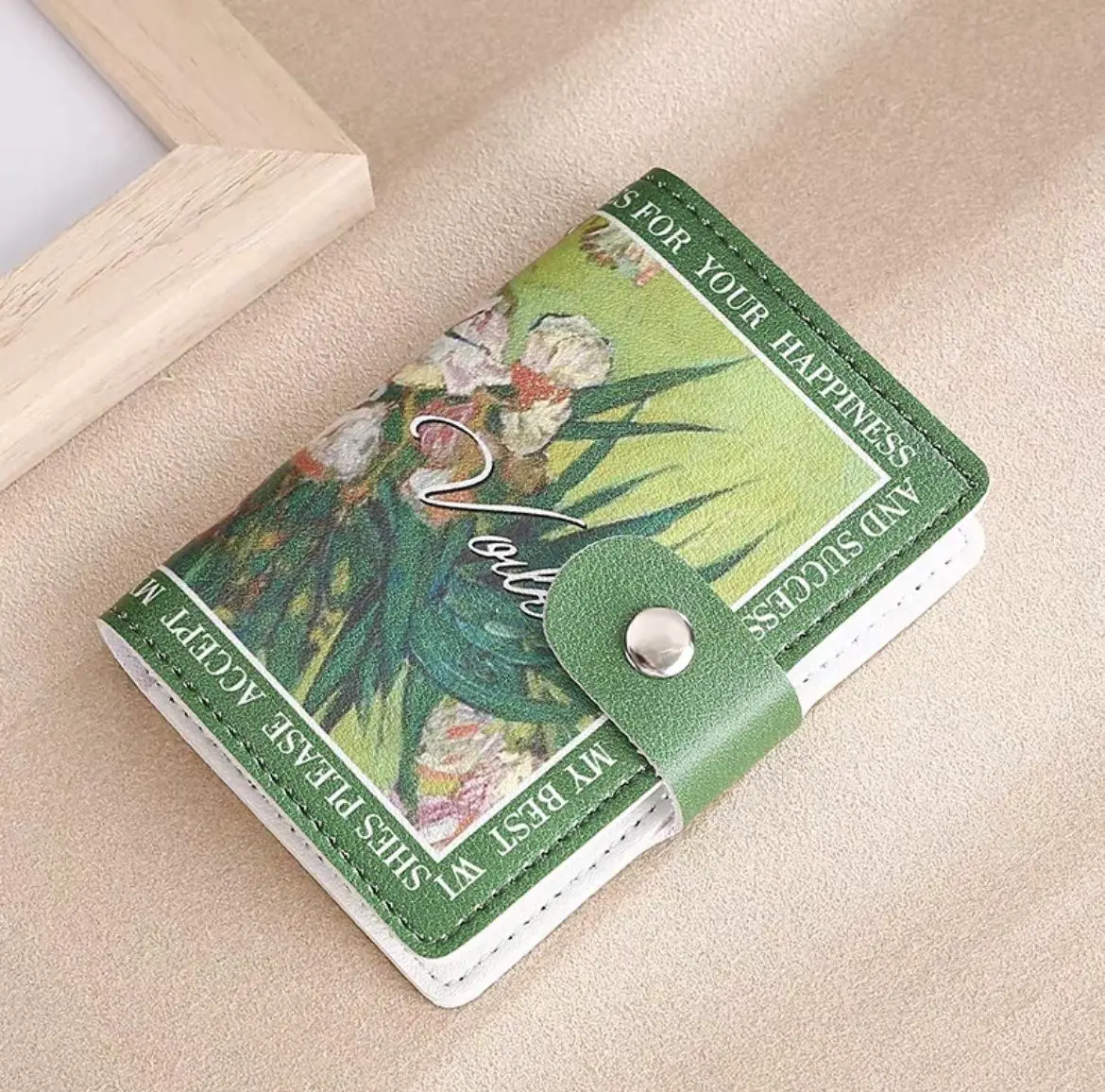 Large Capacity Card Holder | Flower Anime Multi-Slot Wallet Organizer
