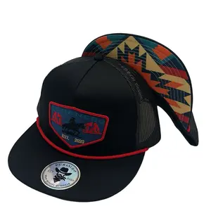 De Rancho Desert Cowboy Hat (Black/Red) DR305